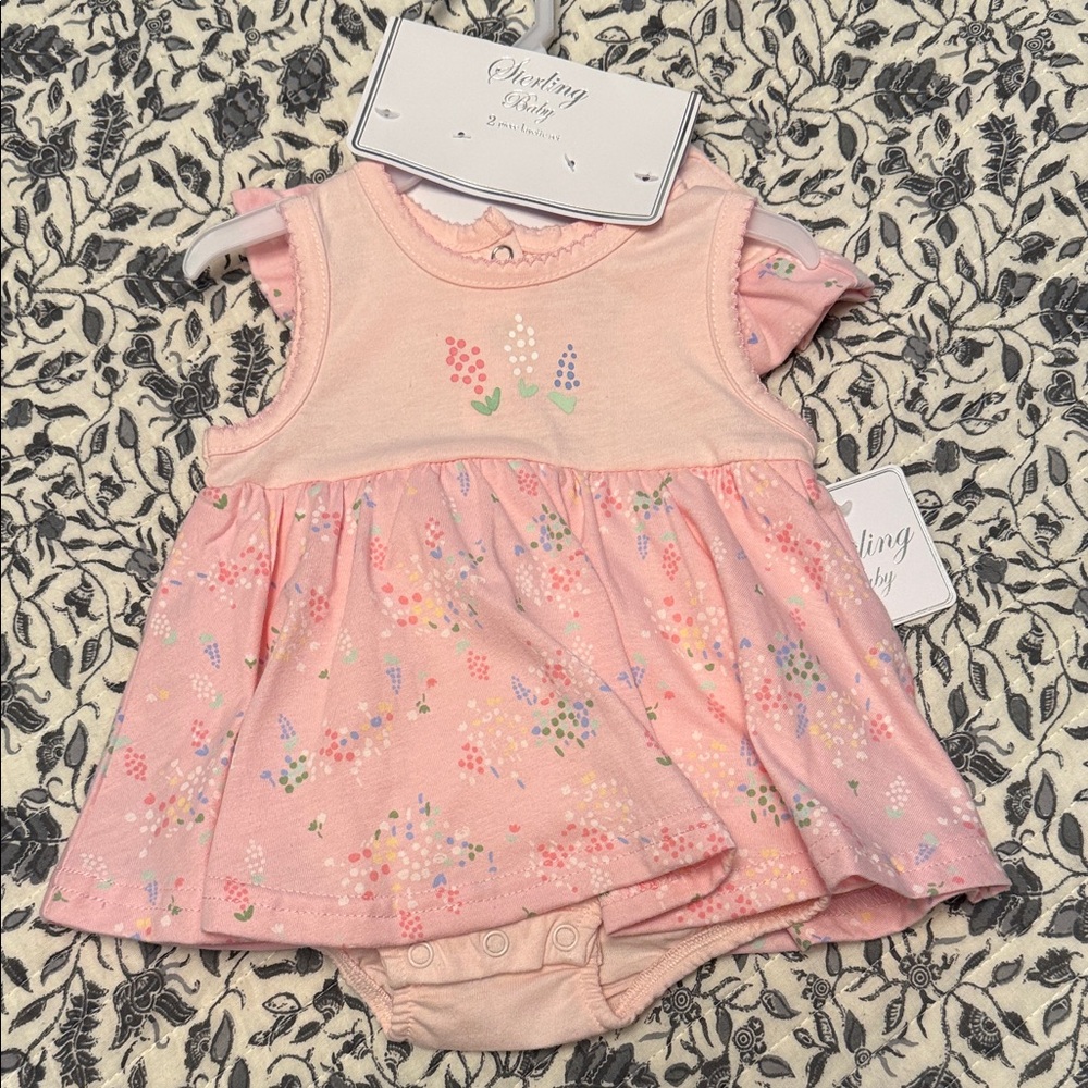 Charming Baby Pink Matching Set- Size 6 months